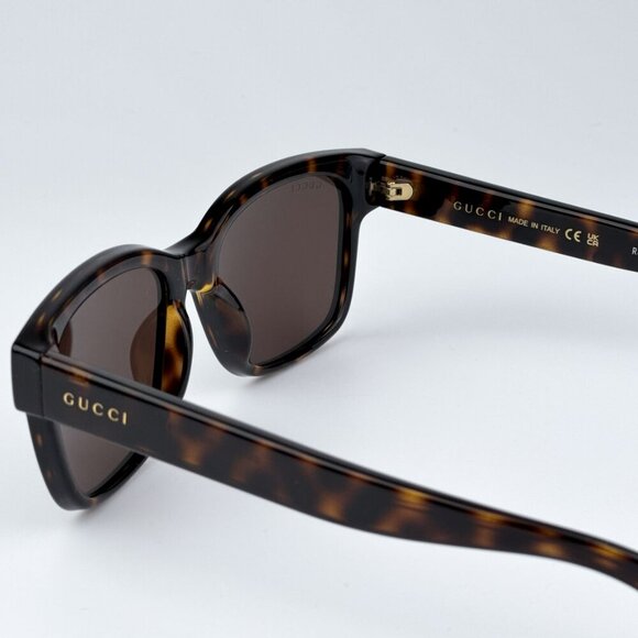 Gucci GG1716S 002 BRAND NEW Sunglasses Havana Brown Square Unisex main image 5